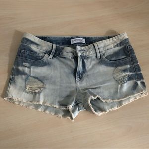 Express Distressed Jean Shorts